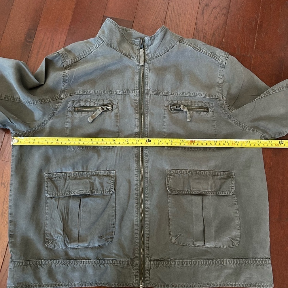 Mossimo Army Sage Green Cargo Soft Bomber Jacket - Size xxl - Picture 8 of 11